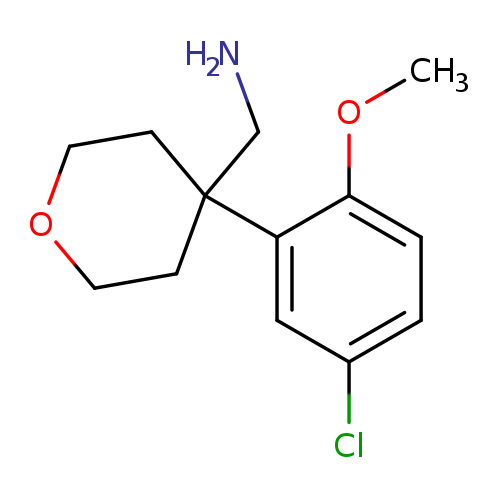 [4-(5-chloro-2-methoxyphenyl)oxan-4-yl]methanamine