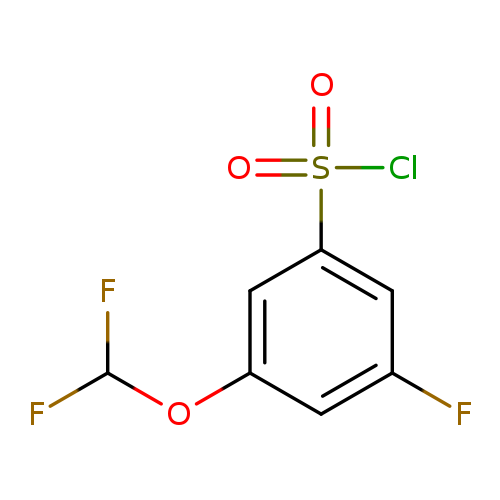 3-(DIFLUOROMETHOXY)-5-FLUOROBENZENE-1-SULFONYL CHLORIDE