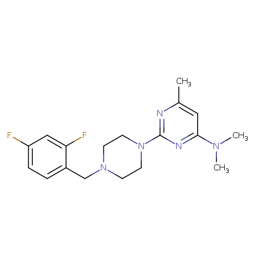 2-{4-[(2,4-difluorophenyl)methyl]piperazin-1-yl}-N,N,6-trimethylpyrimidin-4-amine