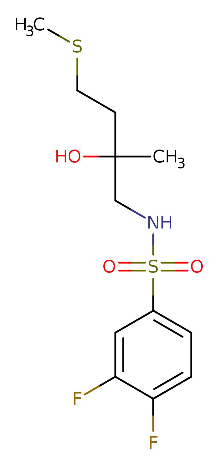 2-[(3,4-difluorobenzenesulfonamido)methyl]-4-(methylsulfanyl)butan-2-ol