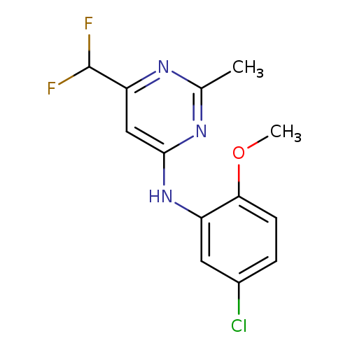 N-(5-chloro-2-methoxyphenyl)-6-(difluoromethyl)-2-methylpyrimidin-4-amine