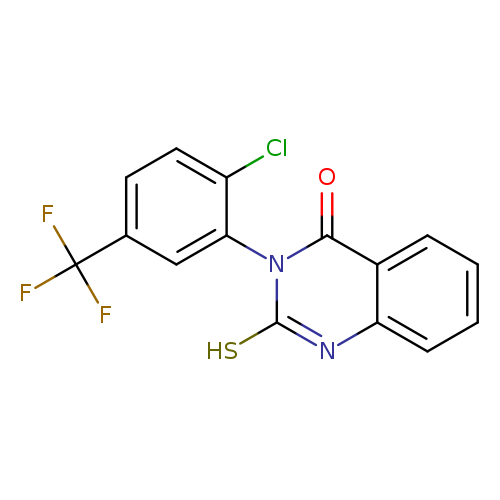 3-[2-chloro-5-(trifluoromethyl)phenyl]-2-sulfanyl-3,4-dihydroquinazolin-4-one