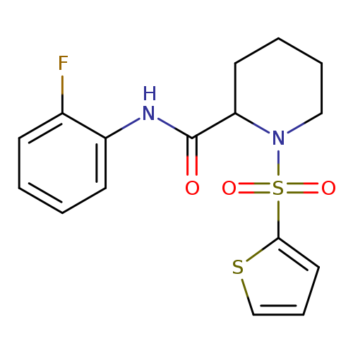 N-(2-fluorophenyl)-1-(thiophene-2-sulfonyl)piperidine-2-carboxamide