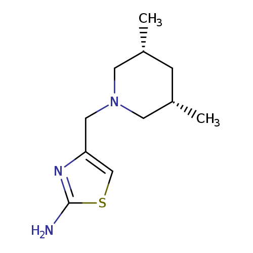 4-{[(3R,5S)-3,5-dimethylpiperidin-1-yl]methyl}-1,3-thiazol-2-amine,cis