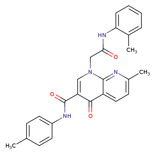 7-methyl-N-(4-methylphenyl)-1-{[(2-methylphenyl)carbamoyl]methyl}-4-oxo-1,4-dihydro-1,8-naphthyridine-3-carboxamide