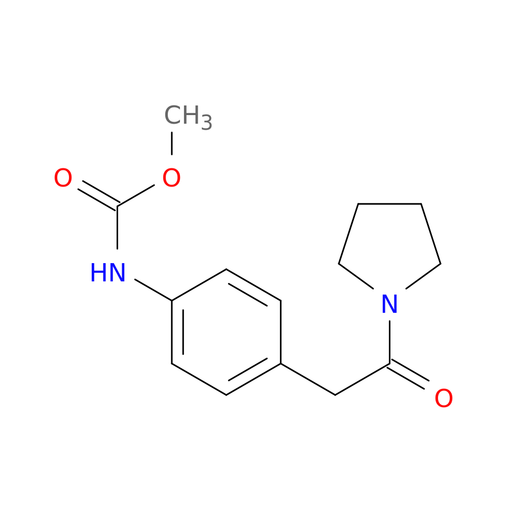 methyl N-{4-[2-oxo-2-(pyrrolidin-1-yl)ethyl]phenyl}carbamate