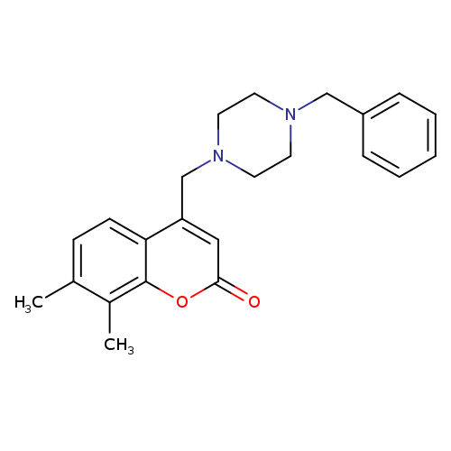 4-[(4-benzylpiperazin-1-yl)methyl]-7,8-dimethyl-2H-chromen-2-one