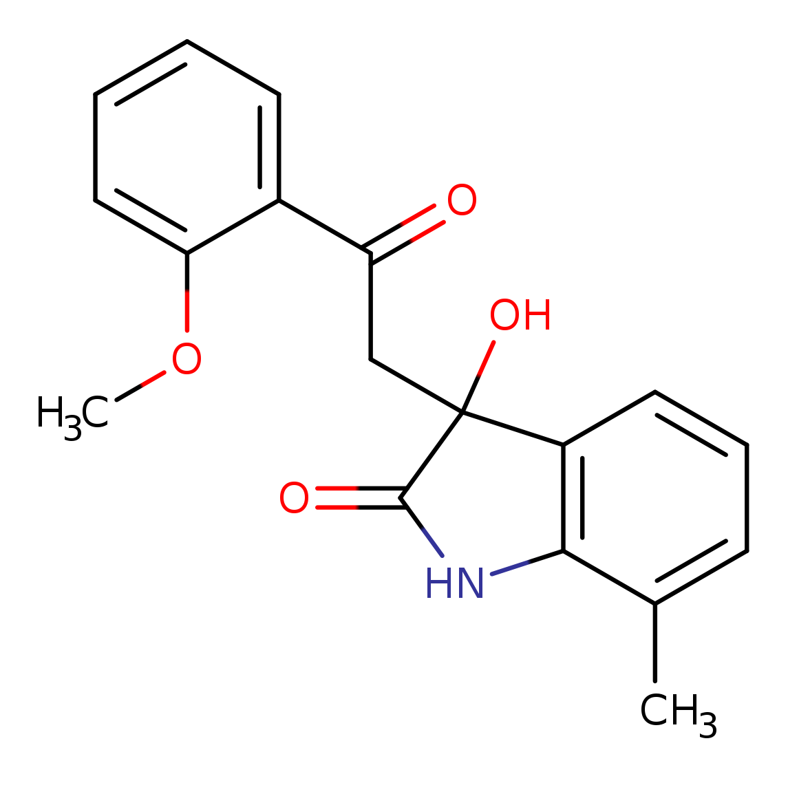 3-hydroxy-3-[2-(2-methoxyphenyl)-2-oxoethyl]-7-methyl-2,3-dihydro-1H-indol-2-one