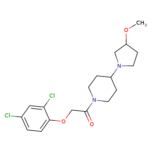 2-(2,4-dichlorophenoxy)-1-[4-(3-methoxypyrrolidin-1-yl)piperidin-1-yl]ethan-1-one