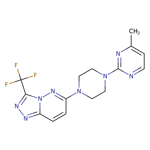 4-methyl-2-{4-[3-(trifluoromethyl)-[1,2,4]triazolo[4,3-b]pyridazin-6-yl]piperazin-1-yl}pyrimidine
