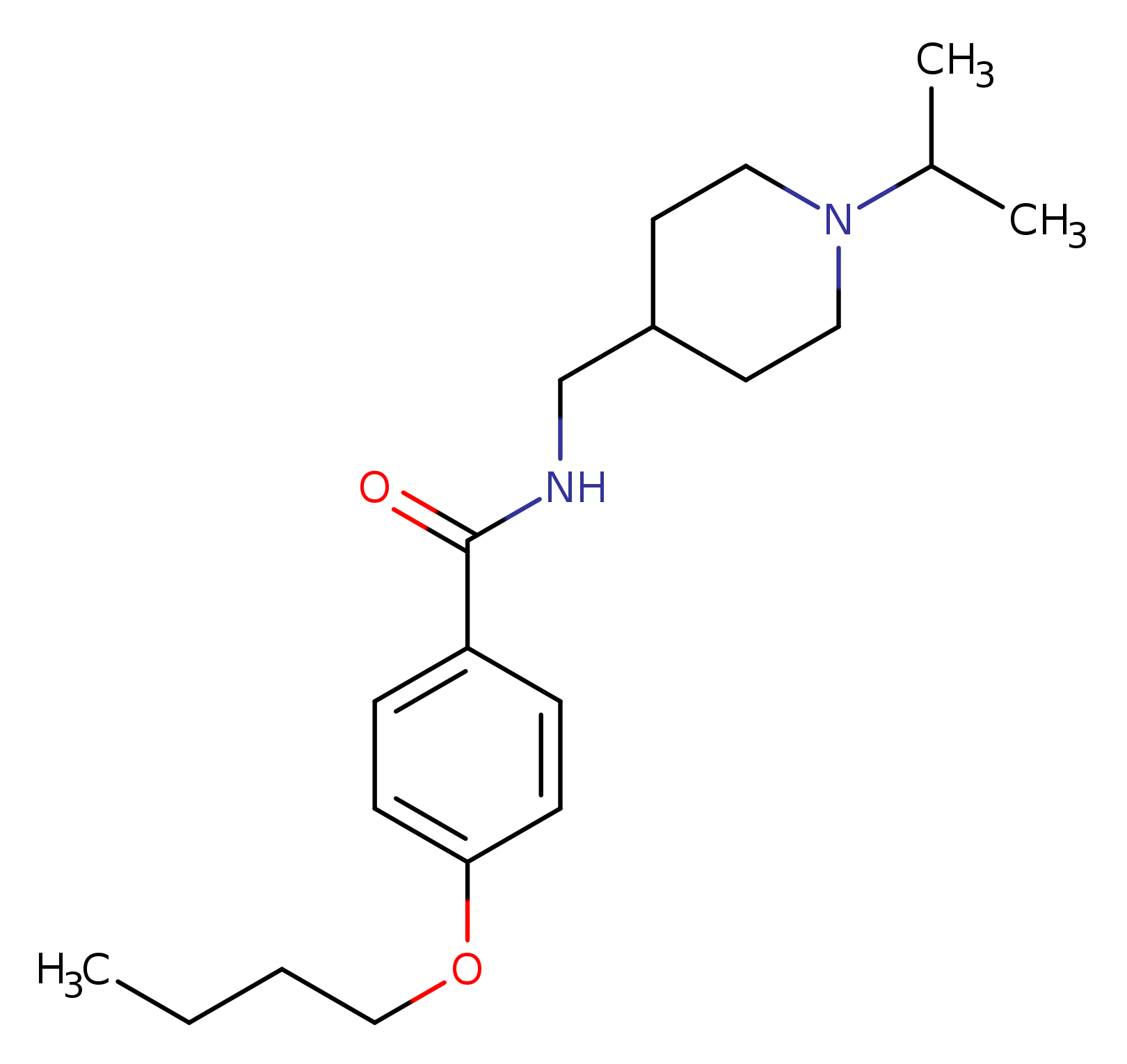 4-butoxy-N-{[1-(propan-2-yl)piperidin-4-yl]methyl}benzamide