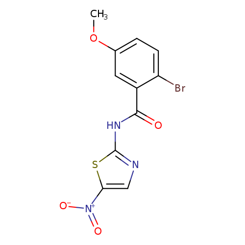 2-bromo-5-methoxy-N-(5-nitro-1,3-thiazol-2-yl)benzamide