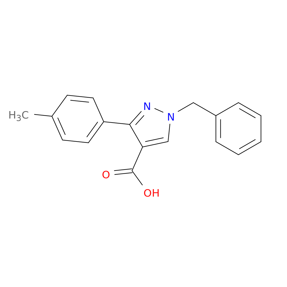 1-Benzyl-3-(p-tolyl)-1H-pyrazole-4-carboxylic acid