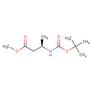 Butanoic acid, 3-[[(1,1-dimethylethoxy)carbonyl]amino]-, methyl ester, (3R)-