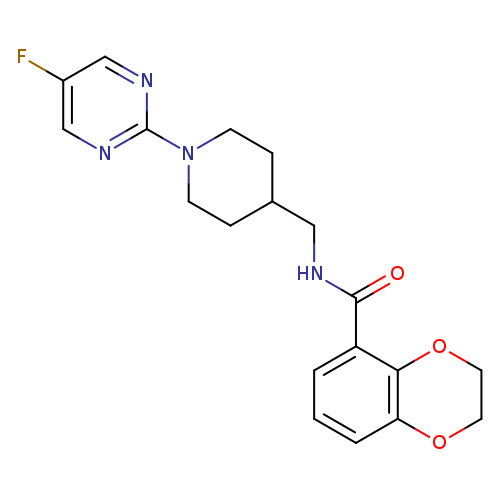 N-{[1-(5-fluoropyrimidin-2-yl)piperidin-4-yl]methyl}-2,3-dihydro-1,4-benzodioxine-5-carboxamide