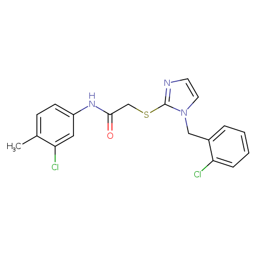 N-(3-chloro-4-methylphenyl)-2-({1-[(2-chlorophenyl)methyl]-1H-imidazol-2-yl}sulfanyl)acetamide