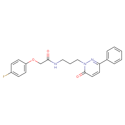 2-(4-fluorophenoxy)-N-[3-(6-oxo-3-phenyl-1,6-dihydropyridazin-1-yl)propyl]acetamide