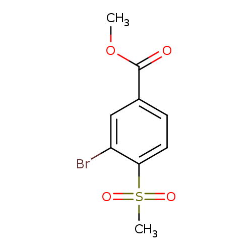 Benzoic acid, 3-bromo-4-(methylsulfonyl)-, methyl ester