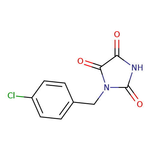 1-[(4-chlorophenyl)methyl]imidazolidine-2,4,5-trione