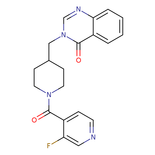 3-{[1-(3-fluoropyridine-4-carbonyl)piperidin-4-yl]methyl}-3,4-dihydroquinazolin-4-one