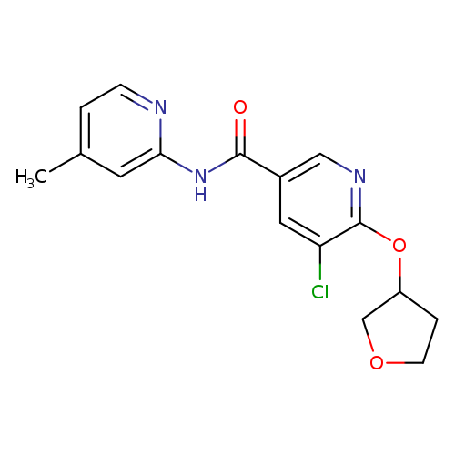 5-chloro-N-(4-methylpyridin-2-yl)-6-(oxolan-3-yloxy)pyridine-3-carboxamide