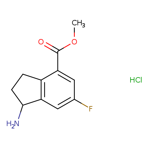 methyl 1-amino-6-fluoro-2,3-dihydro-1H-indene-4-carboxylate hydrochloride