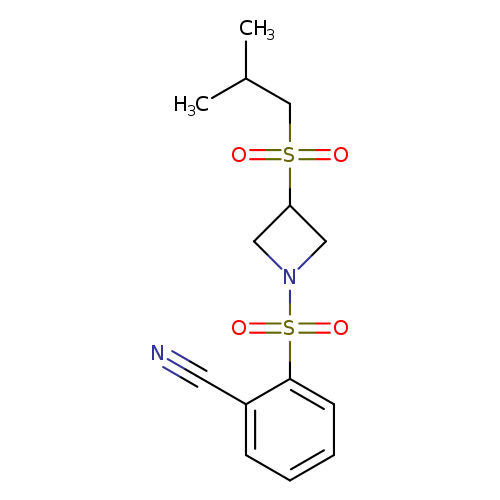 2-{[3-(2-methylpropanesulfonyl)azetidin-1-yl]sulfonyl}benzonitrile