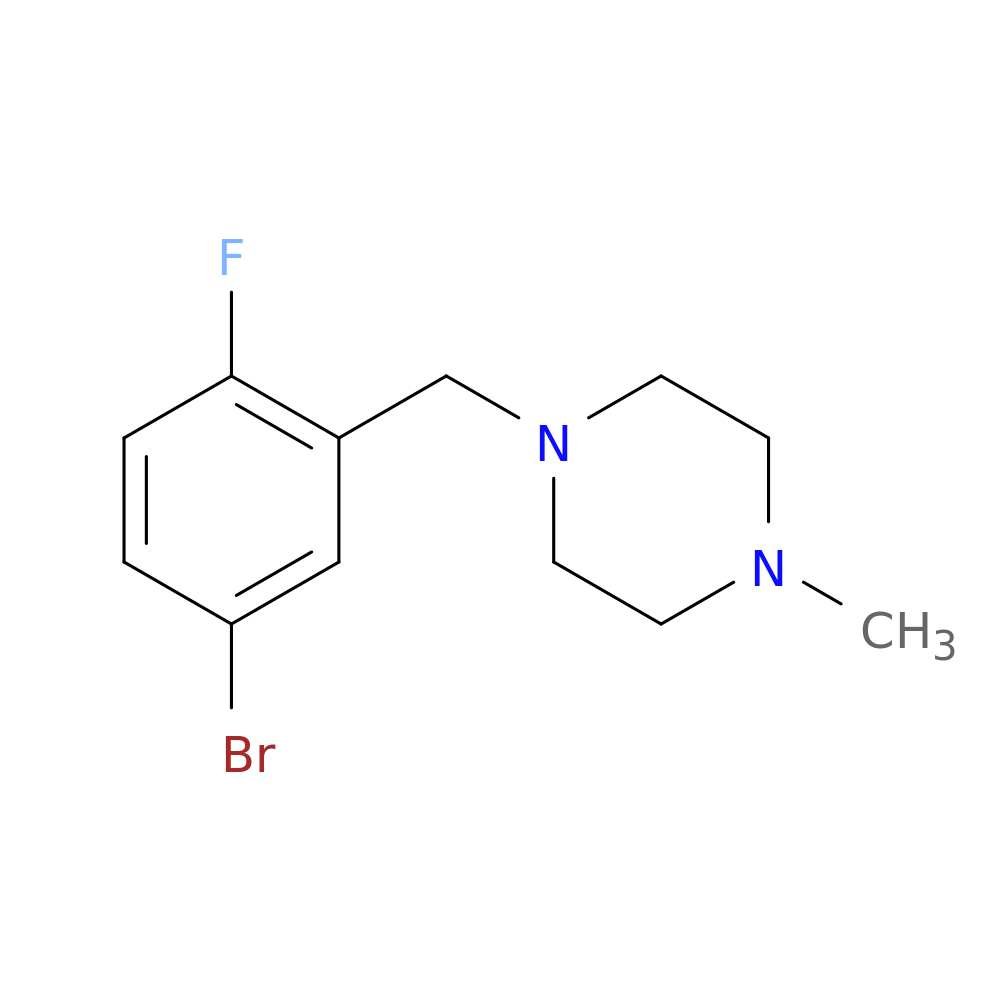 4-Bromo-2-(4-methylpiperazinomethyl)-1-fluorobenzene