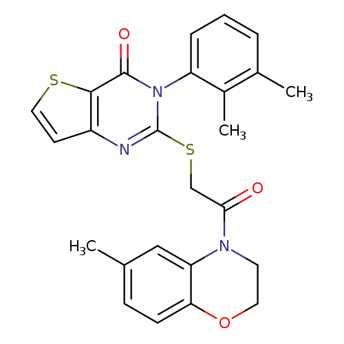 3-(2,3-dimethylphenyl)-2-{[2-(6-methyl-3,4-dihydro-2H-1,4-benzoxazin-4-yl)-2-oxoethyl]sulfanyl}-3H,4H-thieno[3,2-d]pyrimidin-4-one