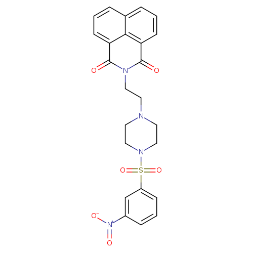 3-{2-[4-(3-nitrobenzenesulfonyl)piperazin-1-yl]ethyl}-3-azatricyclo[7.3.1.0^{5,13}]trideca-1(13),5,7,9,11-pentaene-2,4-dione