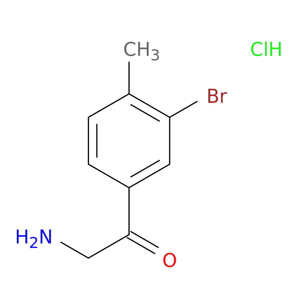 2-amino-1-(3-bromo-4-methylphenyl)ethan-1-one hydrochloride