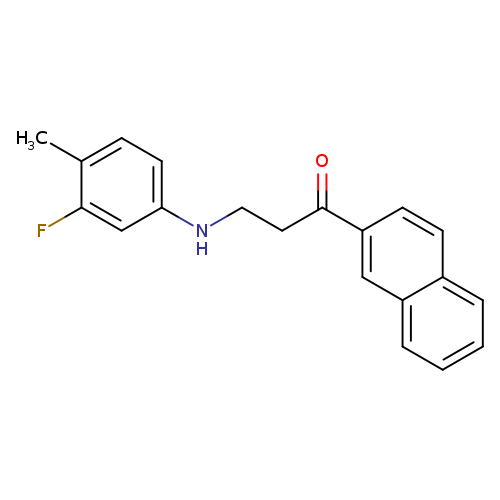 3-[(3-fluoro-4-methylphenyl)amino]-1-(naphthalen-2-yl)propan-1-one
