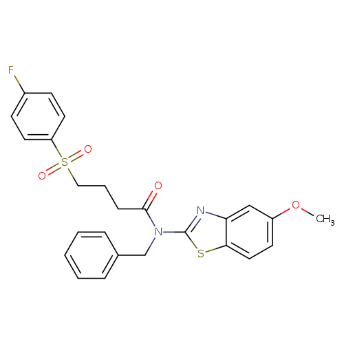 N-benzyl-4-(4-fluorobenzenesulfonyl)-N-(5-methoxy-1,3-benzothiazol-2-yl)butanamide