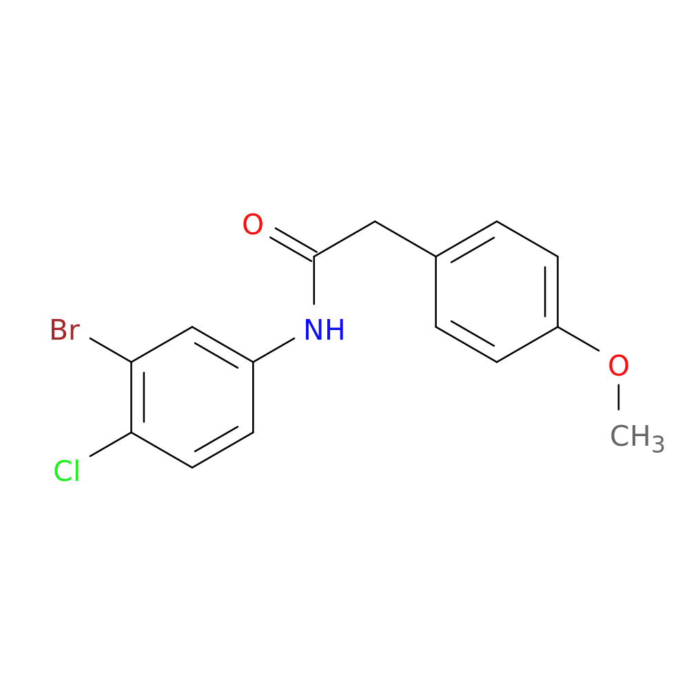 N-(3-Bromo-4-chlorophenyl)-2-(4-methoxyphenyl)acetamide