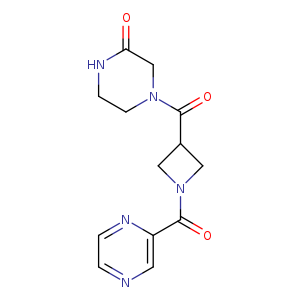 4-[1-(pyrazine-2-carbonyl)azetidine-3-carbonyl]piperazin-2-one