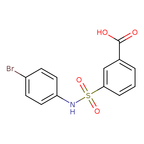 3-[(4-bromophenyl)sulfamoyl]benzoic acid