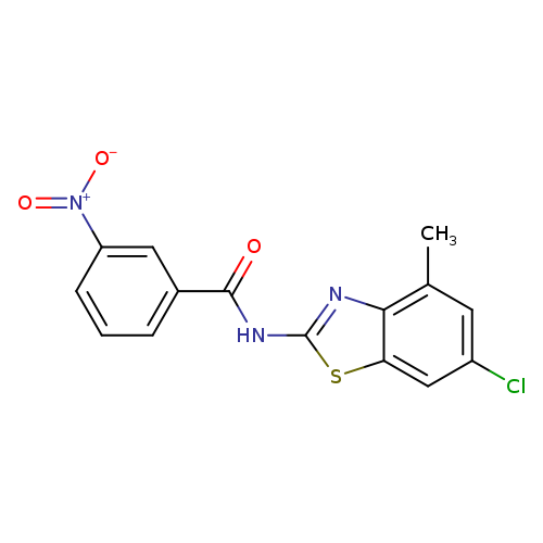 N-(6-chloro-4-methyl-1,3-benzothiazol-2-yl)-3-nitrobenzamide