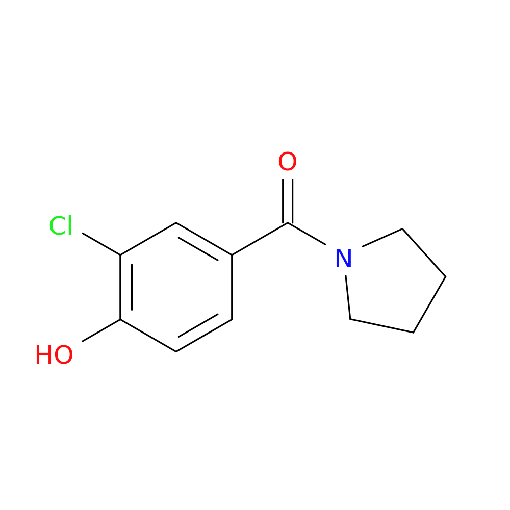 2-chloro-4-(pyrrolidine-1-carbonyl)phenol
