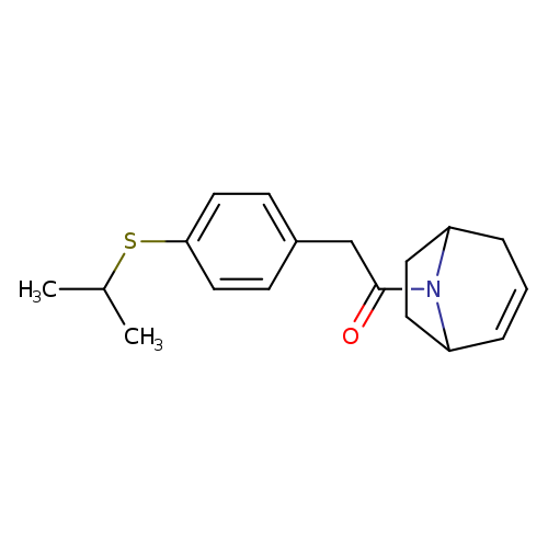 1-{8-azabicyclo[3.2.1]oct-2-en-8-yl}-2-[4-(propan-2-ylsulfanyl)phenyl]ethan-1-one