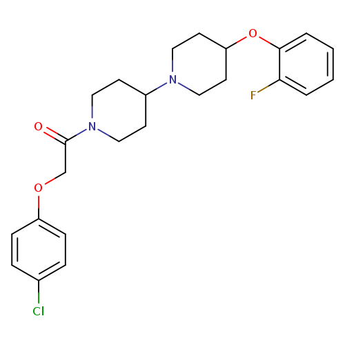 2-(4-chlorophenoxy)-1-[4-(2-fluorophenoxy)-[1,4'-bipiperidine]-1'-yl]ethan-1-one