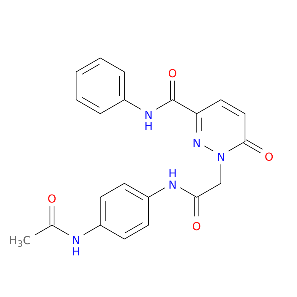 1-{[(4-acetamidophenyl)carbamoyl]methyl}-6-oxo-N-phenyl-1,6-dihydropyridazine-3-carboxamide