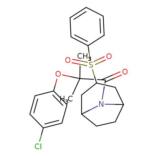 1-[3-(benzenesulfonyl)-8-azabicyclo[3.2.1]octan-8-yl]-2-(4-chlorophenoxy)-2-methylpropan-1-one