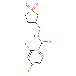 N-[(1,1-dioxo-1lambda6-thiolan-3-yl)methyl]-2,4-difluorobenzamide