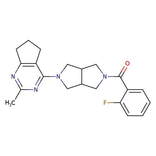 2-(2-fluorobenzoyl)-5-{2-methyl-5H,6H,7H-cyclopenta[d]pyrimidin-4-yl}-octahydropyrrolo[3,4-c]pyrrole