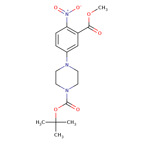 tert-butyl 4-[3-(methoxycarbonyl)-4-nitrophenyl]piperazine-1-carboxylate