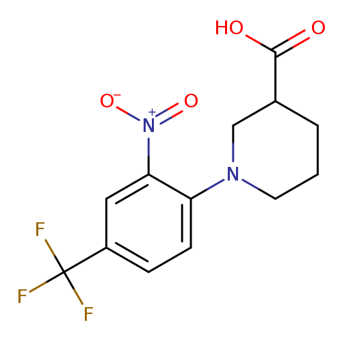 1-[2-Nitro-4-(trifluoromethyl)phenyl]piperidine-3-carboxylic acid