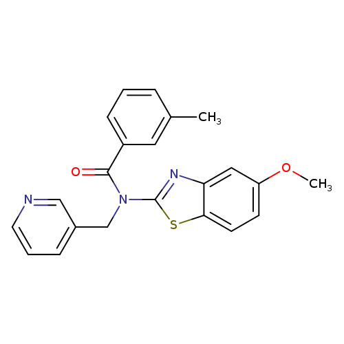 N-(5-methoxy-1,3-benzothiazol-2-yl)-3-methyl-N-[(pyridin-3-yl)methyl]benzamide