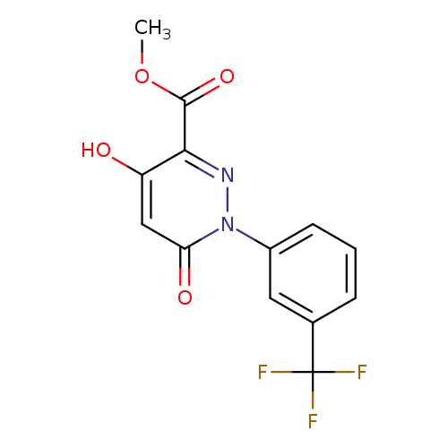 3-Pyridazinecarboxylic acid, 1,6-dihydro-4-hydroxy-6-oxo-1-[3-(trifluoromethyl)phenyl]-, methyl ester