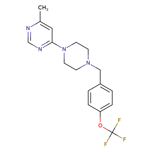 4-methyl-6-(4-{[4-(trifluoromethoxy)phenyl]methyl}piperazin-1-yl)pyrimidine