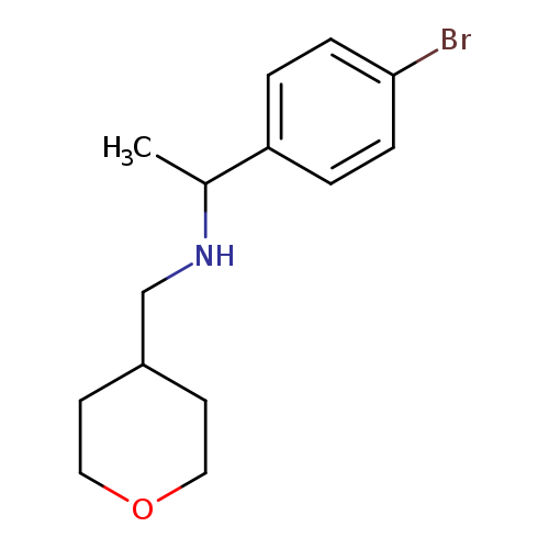 [1-(4-Bromophenyl)ethyl][(oxan-4-yl)methyl]amine